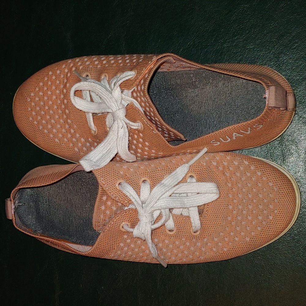 Suavs "The Zilker" knit pink with white sole women's size 8